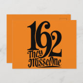 In 1692 werd er een heks Halloween Spooky seizoen Briefkaart (Voorkant / Achterkant)