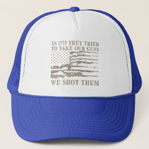 In 1775 probeerden ze onze Pistolen te pakken, we Trucker Pet