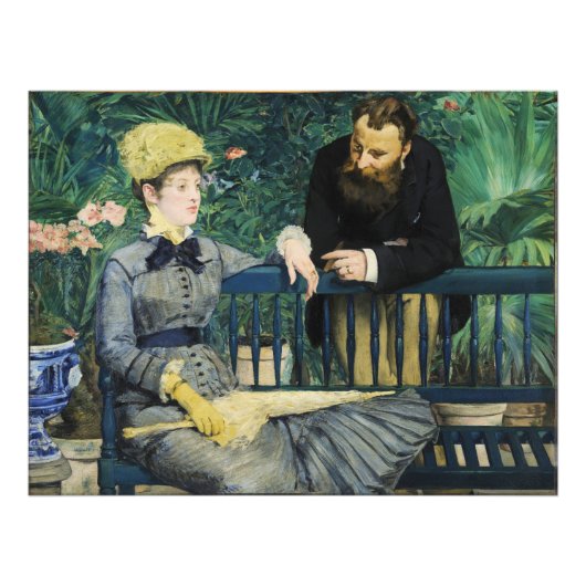 In 1879 in het conservatorium van Edouard Manet Foto Afdruk (Voorkant)