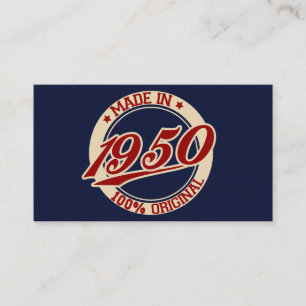 In 1950 visitekaartje