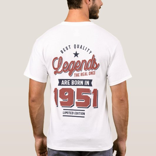 in 1951 werden de echte kwaliteitsleningen toegeke t-shirt (Achterkant)