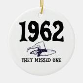 In 1962 misten ze Salem Witch Halloween Keramisch Ornament (Voorkant)