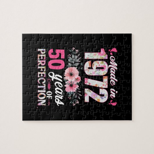 In 1972 werd 50 jaar perfecte 50e dag cadeau gemaa legpuzzel (Horizontaal)