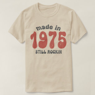 In 1975 werden nog steeds cijfers gevonden t-shirt