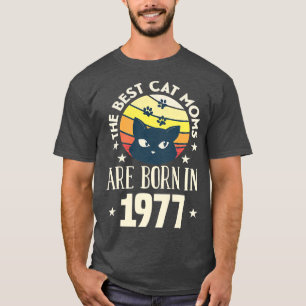In 1977 geboren moeders met de beste kat-momen die t-shirt