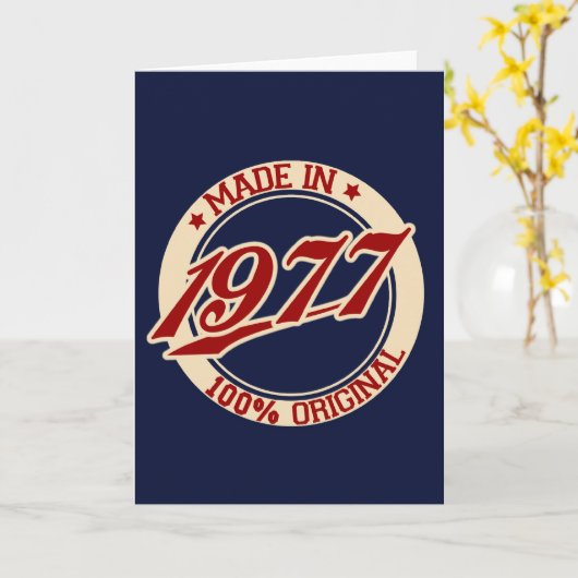 In 1977 kaart (Gele Bloem)