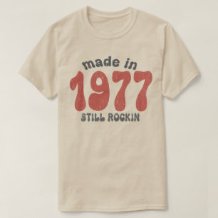 In 1977 werden nog steeds cijfers gevonden t-shirt
