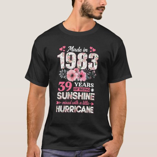 In 1983 werd 39 jaar Geweldige 39 dagen per week T-shirt (Voorkant)