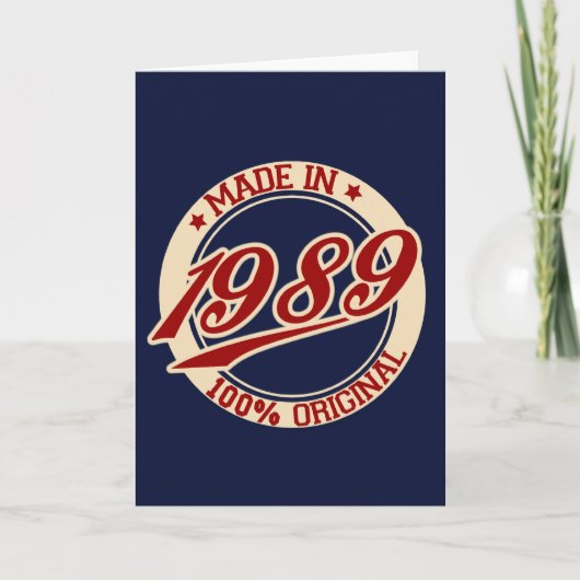 In 1989 kaart (Voorkant)