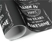 In 1992 30 jaar geweldige 2022 cadeaupapier (Rol Hoek)