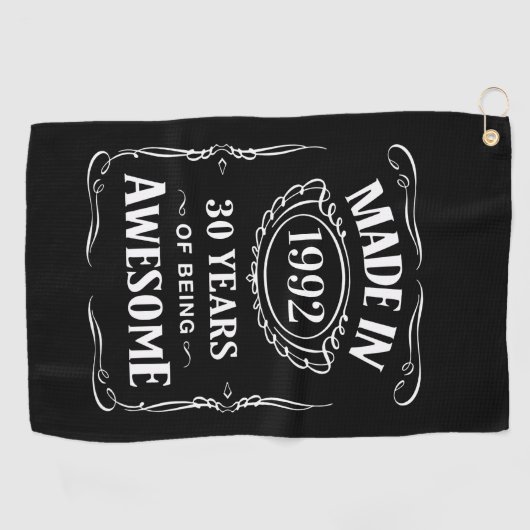 In 1992 30 jaar geweldige 2022 golfhanddoek (Horizontaal)