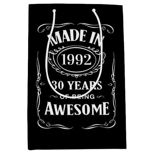 In 1992 30 jaar geweldige 2022 medium cadeauzakje (Voorkant)