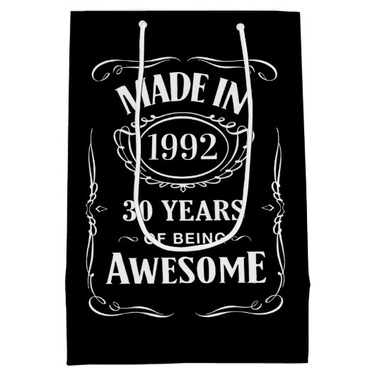 In 1992 30 jaar geweldige 2022 medium cadeauzakje (Achterkant)