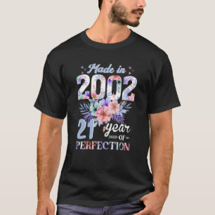 In 2002 is Floral 21 jaar oud en 21 jaar oud voor T-shirt