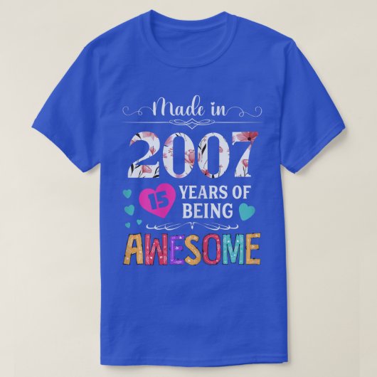 In 2007 werd 15 jaar Geweldige AGIF T-shirt (Design voorkant)