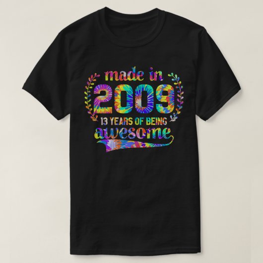 In 2009 werd 13 jaar Geweldige AGIF T-shirt (Design voorkant)