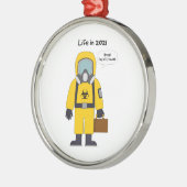 In 2021 aan het werk metalen ornament (Links)