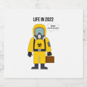 In 2022 aan het werk bier etiket (Enkel label)