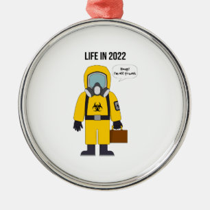 In 2022 aan het werk metalen ornament