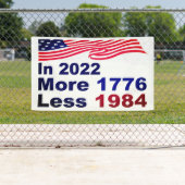 In 2022 More 1776 Less 1984 Spandoek (Insitu)