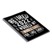 In 2022 werkte ik mijn hele grappige pensioen notitieboek (Rechterzijde)