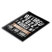 In 2022 werkte ik mijn hele grappige pensioen notitieboek (Linkerzijde)