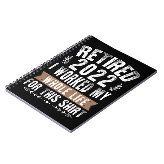 In 2022 werkte ik mijn hele grappige pensioen notitieboek (Linkerzijde)