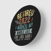 In 2022 werkte ik mijn hele grappige pensioen ronde klok (Hoek)