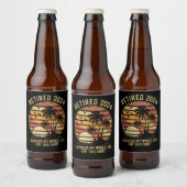 In 2024 werkte ik mijn hele leven pensioen bier etiket (Flessen)