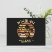 In 2024 werkte ik mijn hele leven pensioen kaart (Staand voorkant)