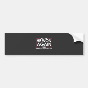 In 2024 won hij opnieuw de Trump Inaguration 2025 Bumpersticker