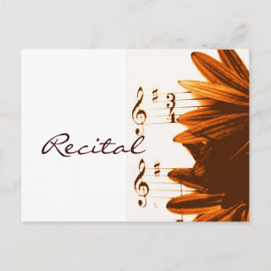 In 3/4 Time Music Overweging Invitation Briefkaart