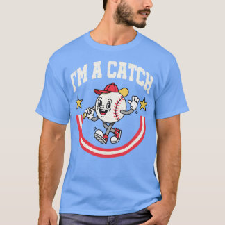 In A Catch Grappig Glimlachende Toon Honkbal T-shirt