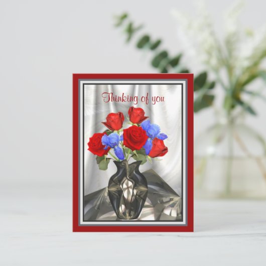 In a corner! briefkaart (Staand voorkant)