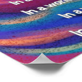 In A Messed Up World Poem Wall Poster (Hoek)