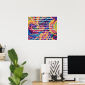 In A Messed Up World Poem Wall Poster (Thuiskantoor)