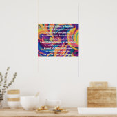 In A Messed Up World Poem Wall Poster (Keuken)