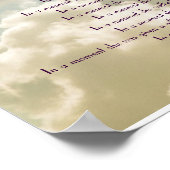 "IN A MOMENT" INSPIREREND POEM-POSTER POSTER (Hoek)