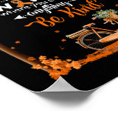 In a world be kind leukemie kankerbewustzijn t-shi poster (Hoek)