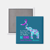 In A World Be Kind Suprt Suicide Prevention Awaren Magneet (Voorkant / Achterkant)