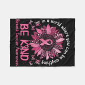 In A World Where You Can Be Anything Be Kind Breas Fleece Deken (Voorkant (Horizontaal))