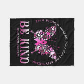 In A World Where You Can Be Anything Be Kind Breas Fleece Deken (Voorkant (Horizontaal))