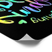 In A World Where You Can Be Anything Be Kind Tie D Poster (Hoek)