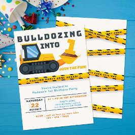 In aanbouw 1e verjaardag uitnodiging