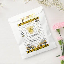 In aanbouw babykleding Baby shower Bedankzakje