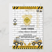 In aanbouw babykleding Baby shower Kaart (Voorkant)