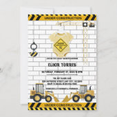 In aanbouw babykleding Baby shower Kaart (Voorkant)