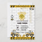 In aanbouw babykleding Baby shower Kaart (Voorkant)