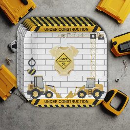 In aanbouw babykleding Baby shower Papieren Bordje