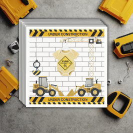 In aanbouw babykleding Baby shower Servet